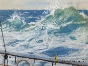William Stott of Oldham Sunlit Wave painting